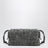 Notturno bag in grey Intrecciato suede