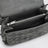 Notturno bag in grey Intrecciato suede