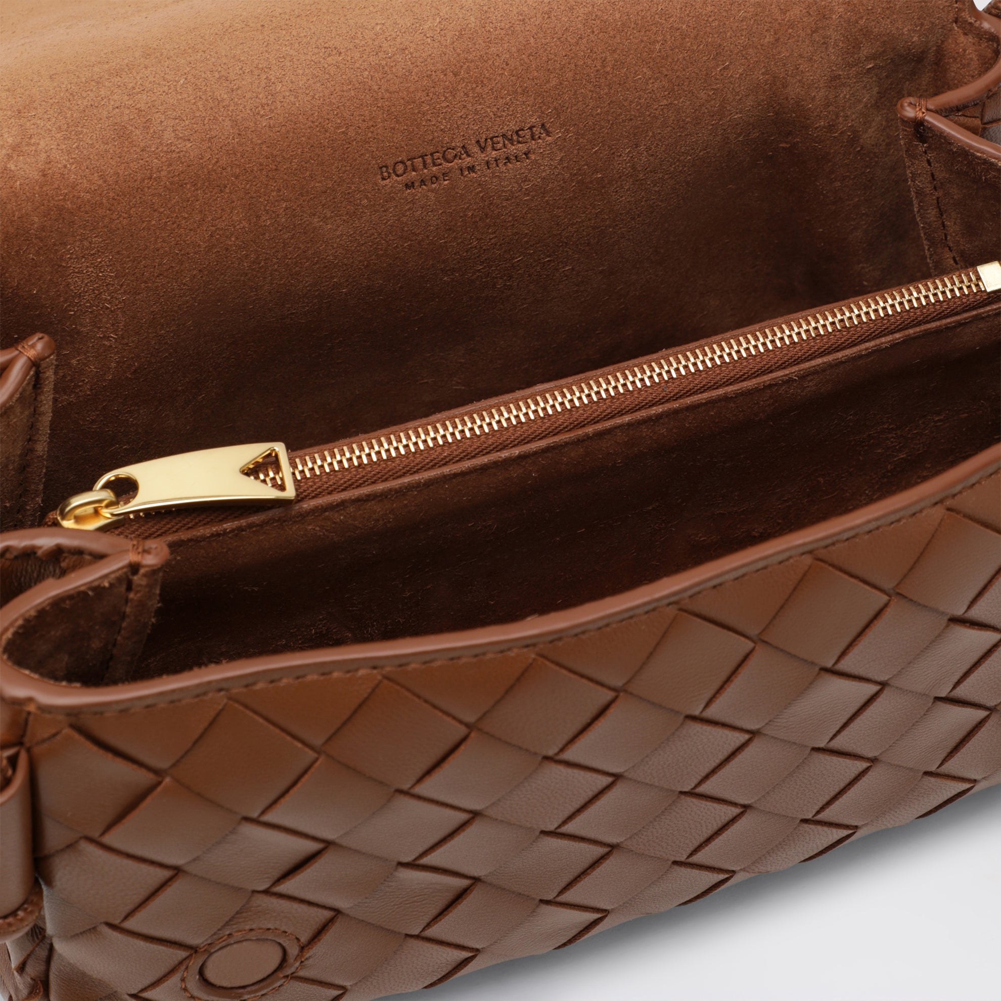 Brown Intrecciato Notturno Bag