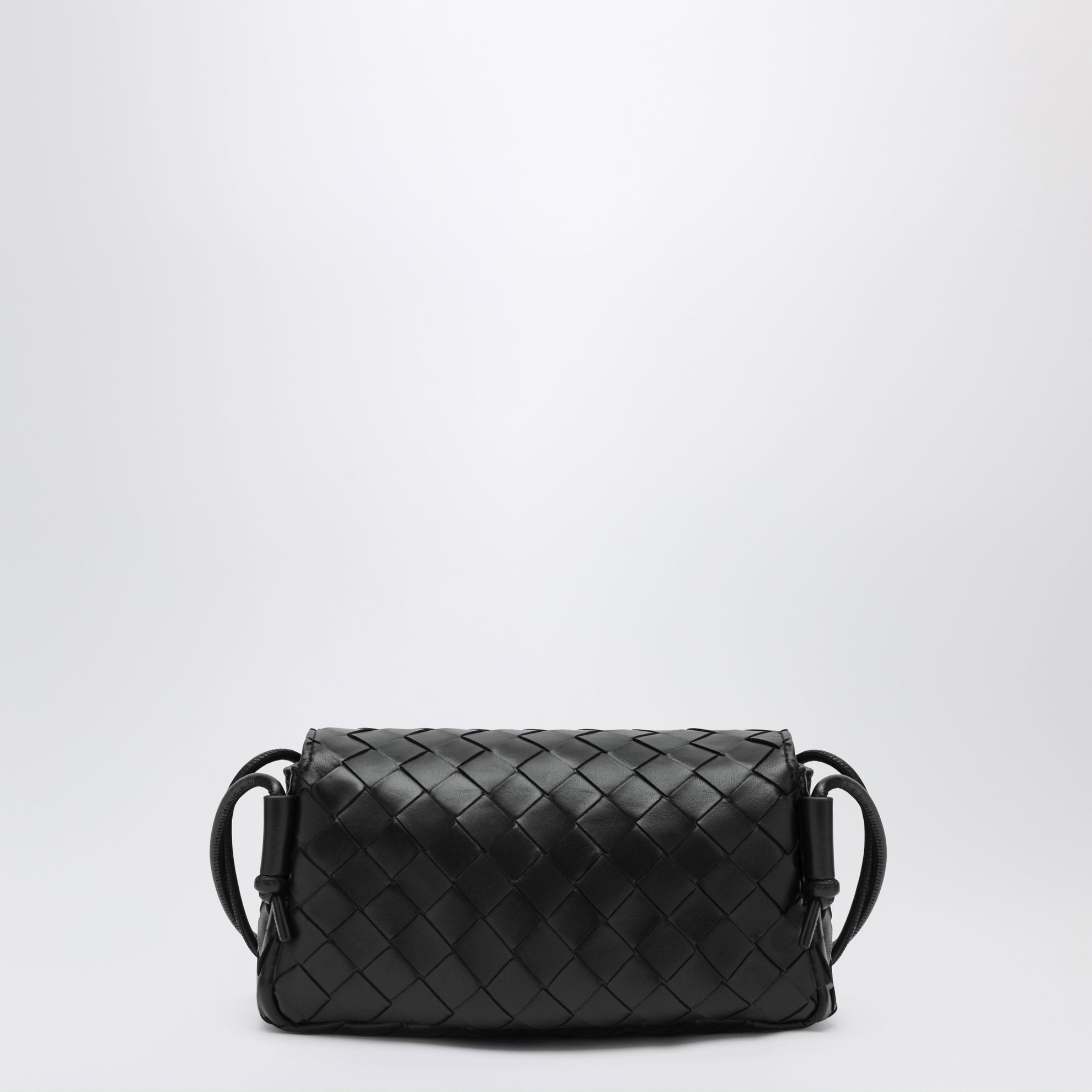 Schwarze Notturno-Tasche aus Geflecht