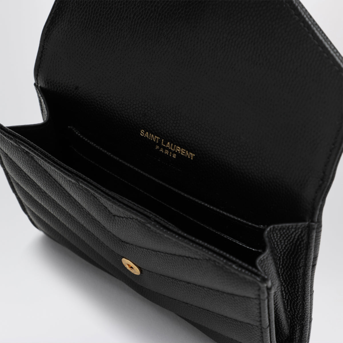 Portafoglio Envelope piccolo nero in pelle