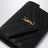 Portafoglio Envelope piccolo nero in pelle