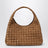 Dark caramel Campana shoulder bag in suede