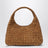 Dark caramel Campana shoulder bag in suede