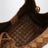 Dark caramel Campana shoulder bag in suede