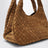 Dark caramel Campana shoulder bag in suede