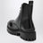 Schwarze Combat-Stiefel aus Leder