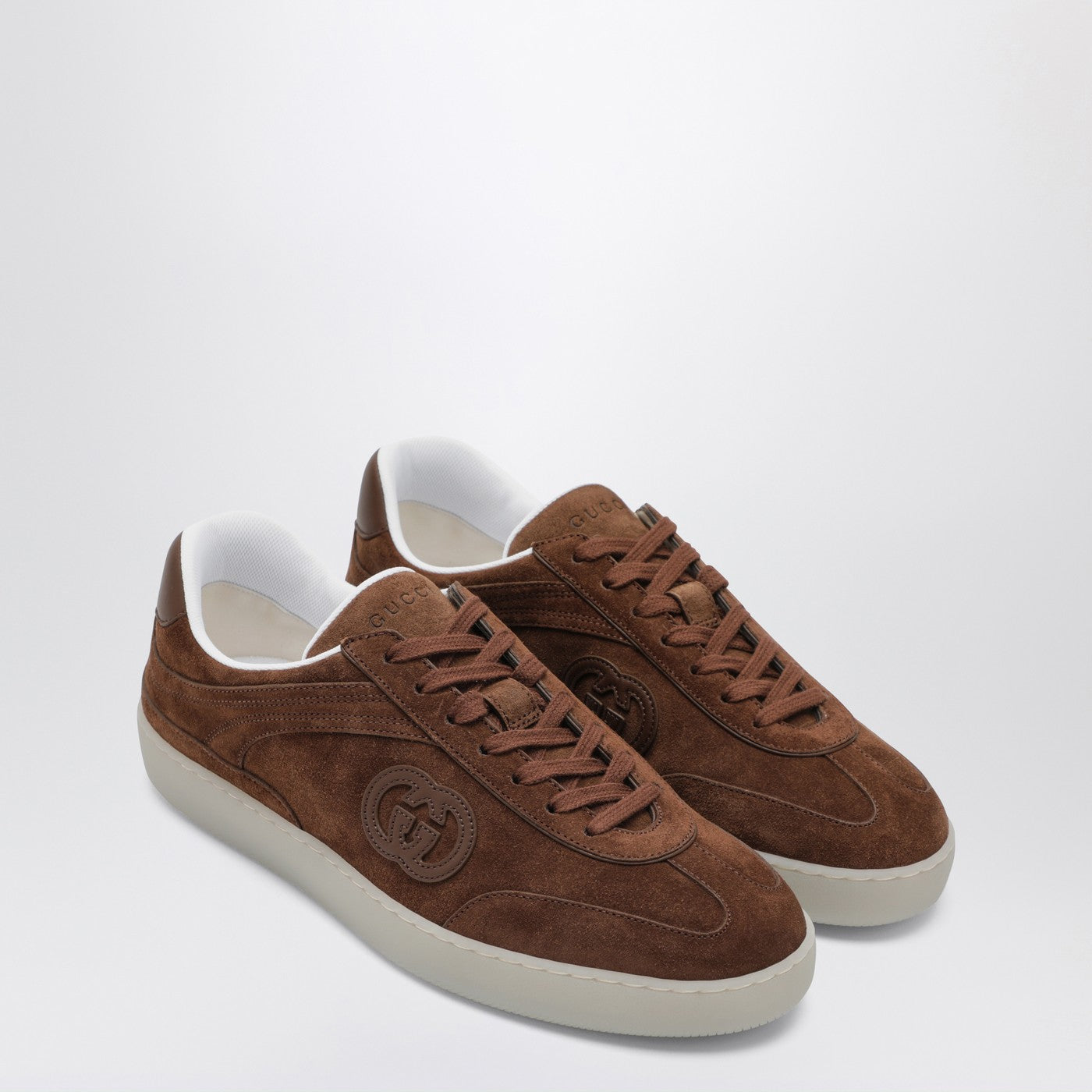 Sneaker G75 marrone in suede