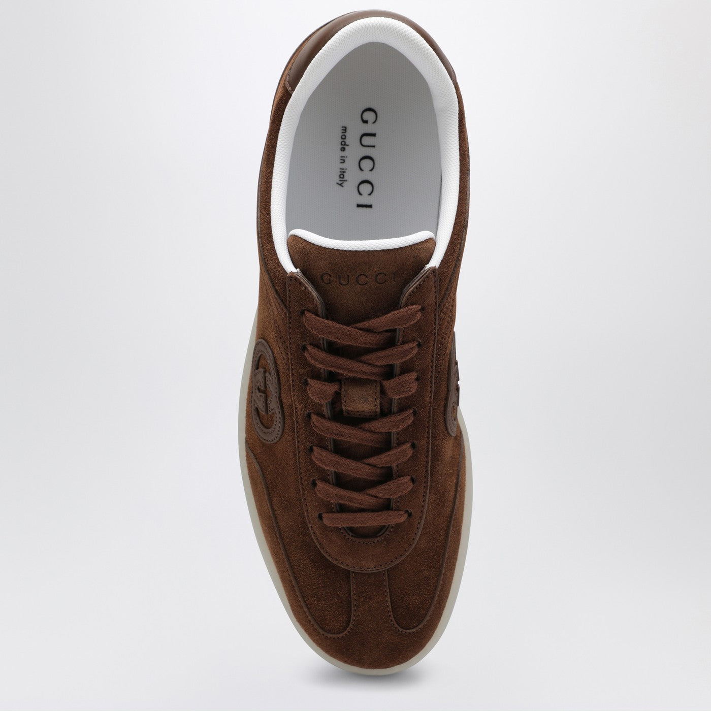 Sneaker G75 marrone in suede