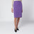 Purple GG jacquard silk skirt