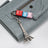 Le City bifold lambskin wallet in blue-grey