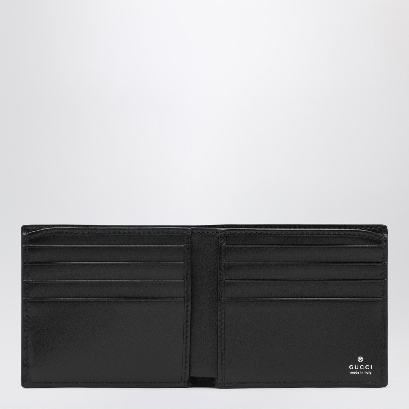 Portefeuille bi-fold noir avec mors