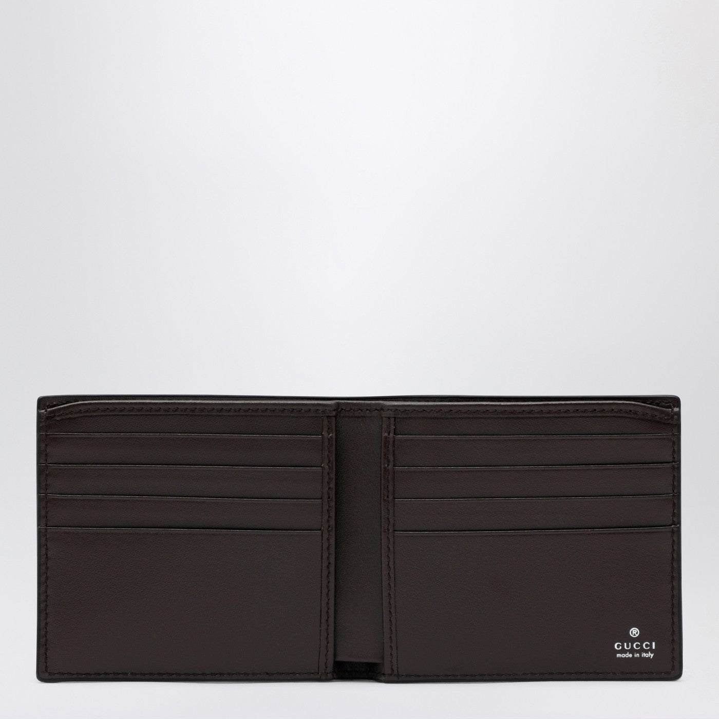 Portefeuille bi-fold cacao avec mors