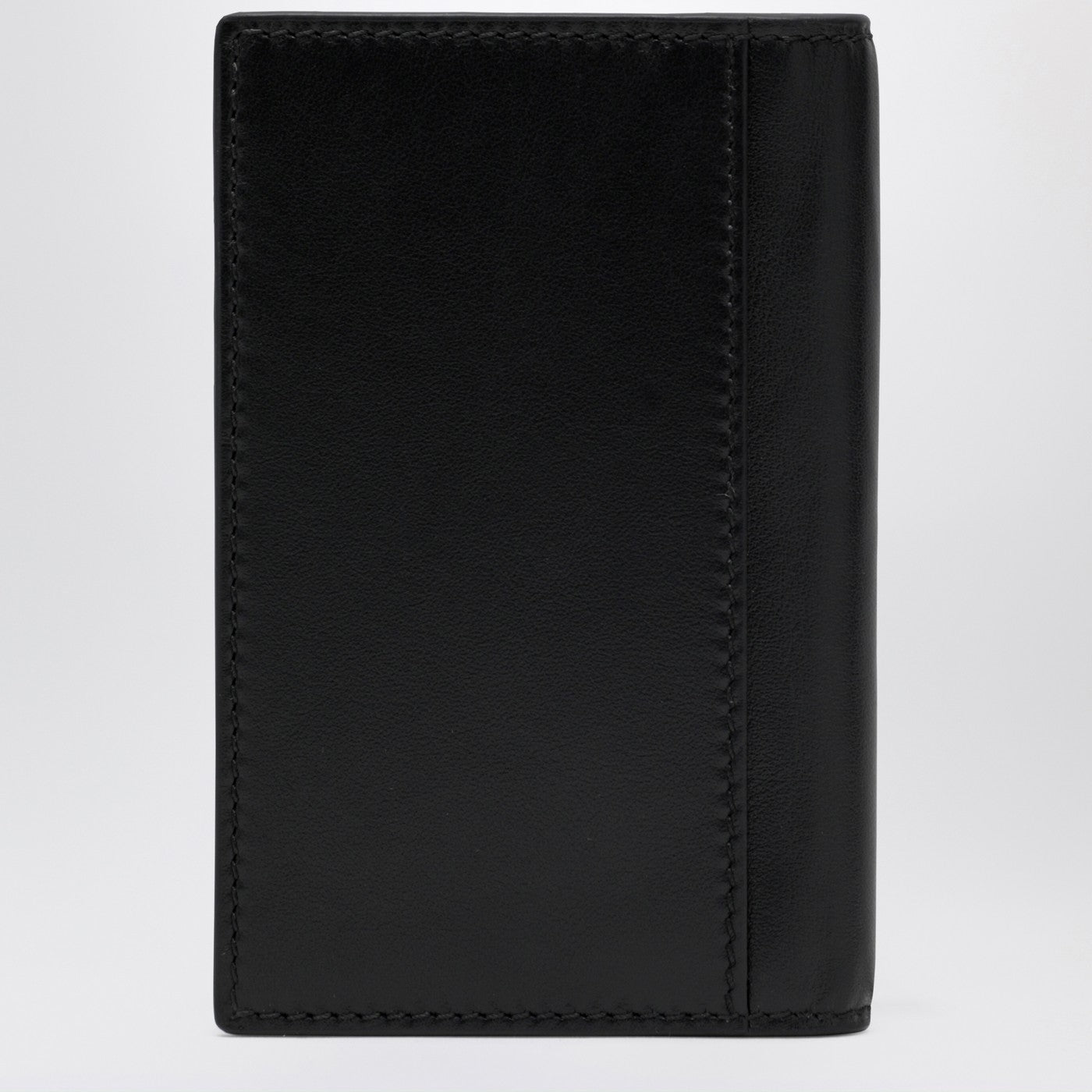 Schwarzer langer Kartenhalter mit Horsebit