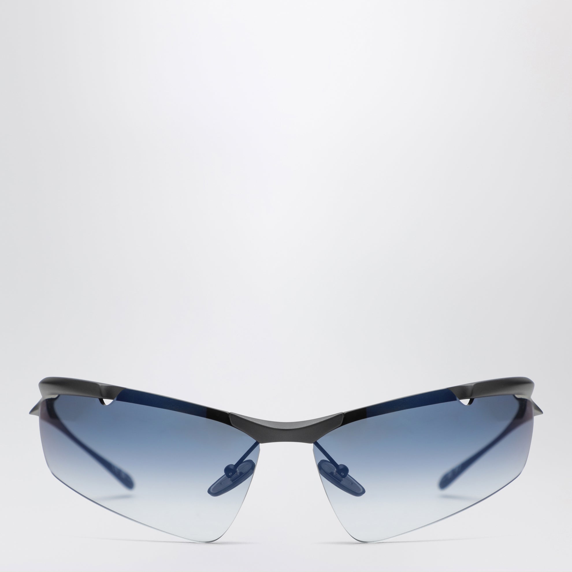 Cat-Eye Boomerang Mirror Blue Sonnenbrille