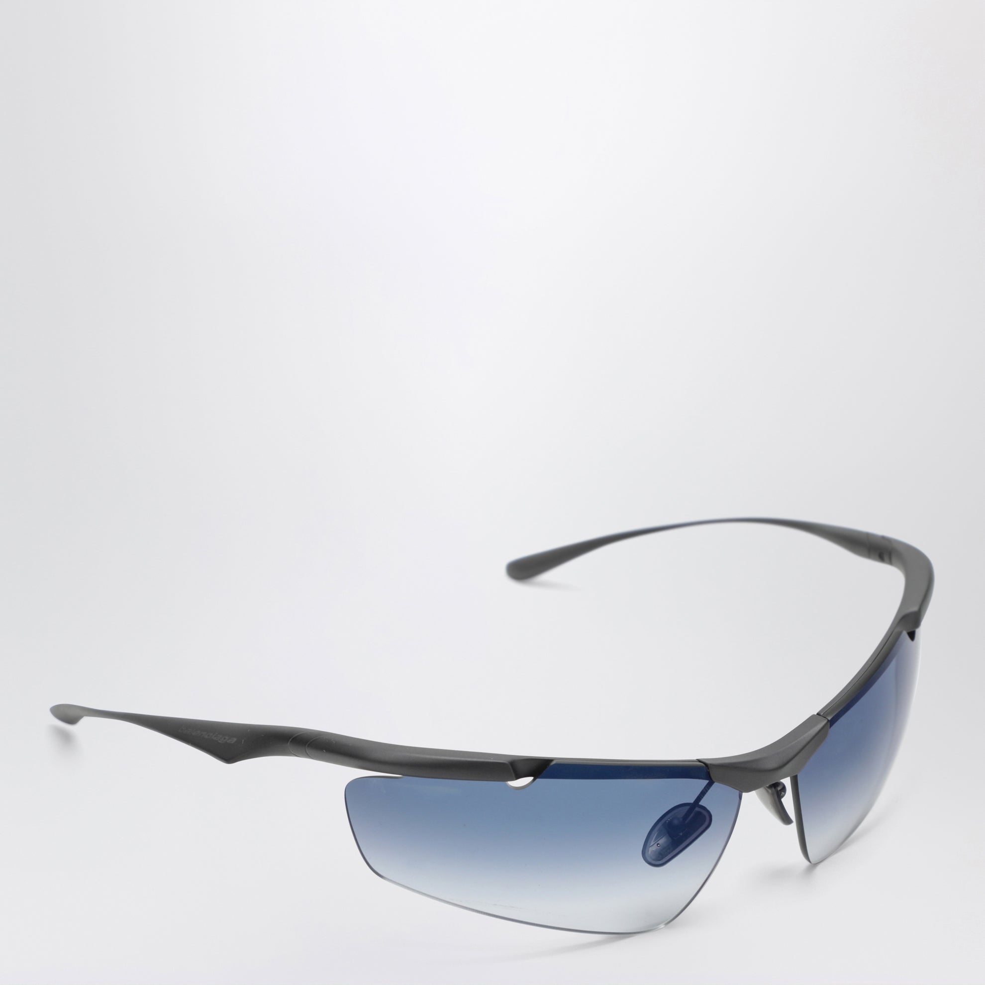 Cat-Eye Boomerang Mirror Blue Sonnenbrille