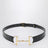 Cintura nera con Morsetto oversize