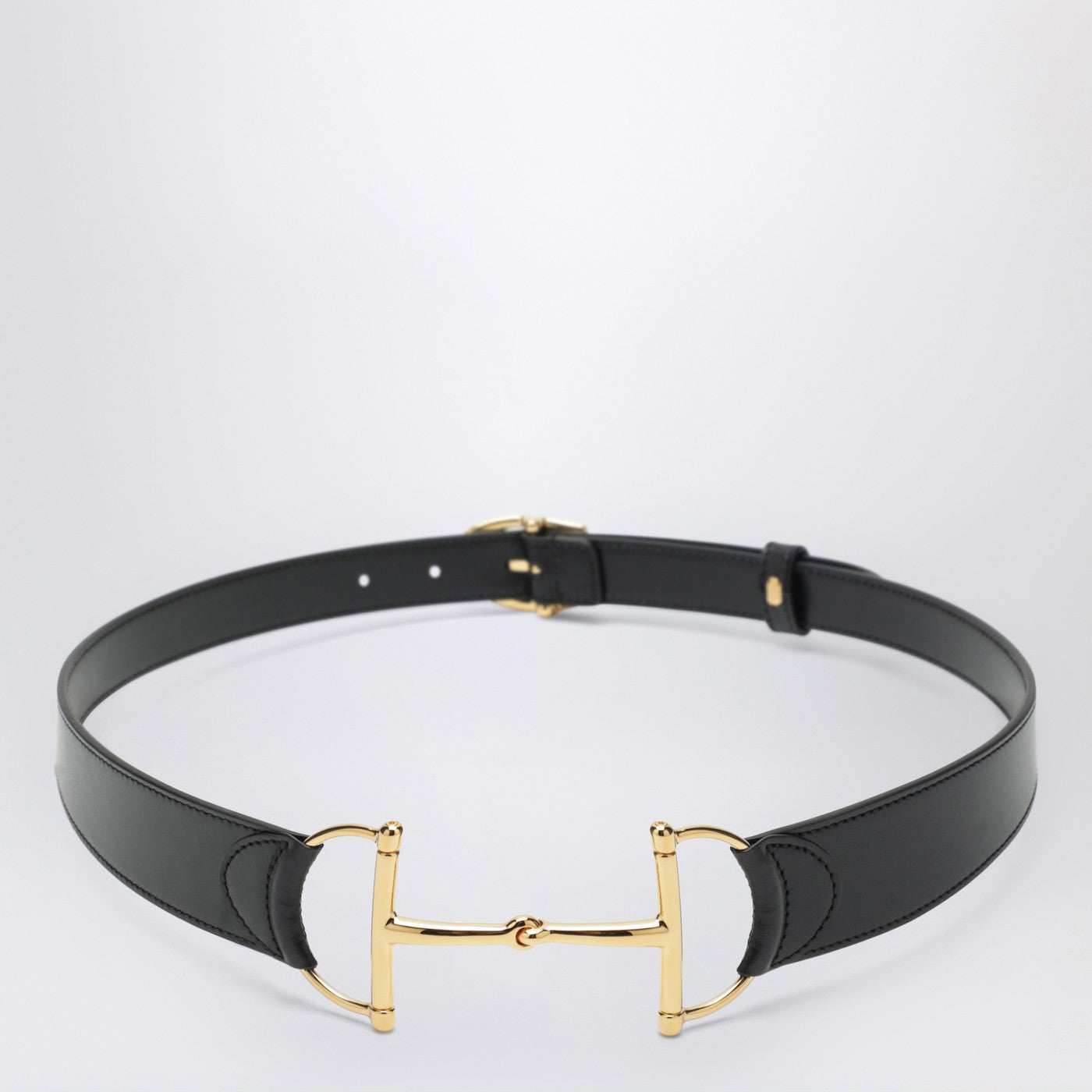 Cintura nera con Morsetto oversize