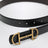 Ceinture réversible en cuir avec mors