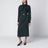 Green GG jacquard silk wrap dress