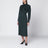 Green GG jacquard silk wrap dress