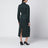 Green GG jacquard silk wrap dress