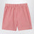Red/white checked cotton shorts
