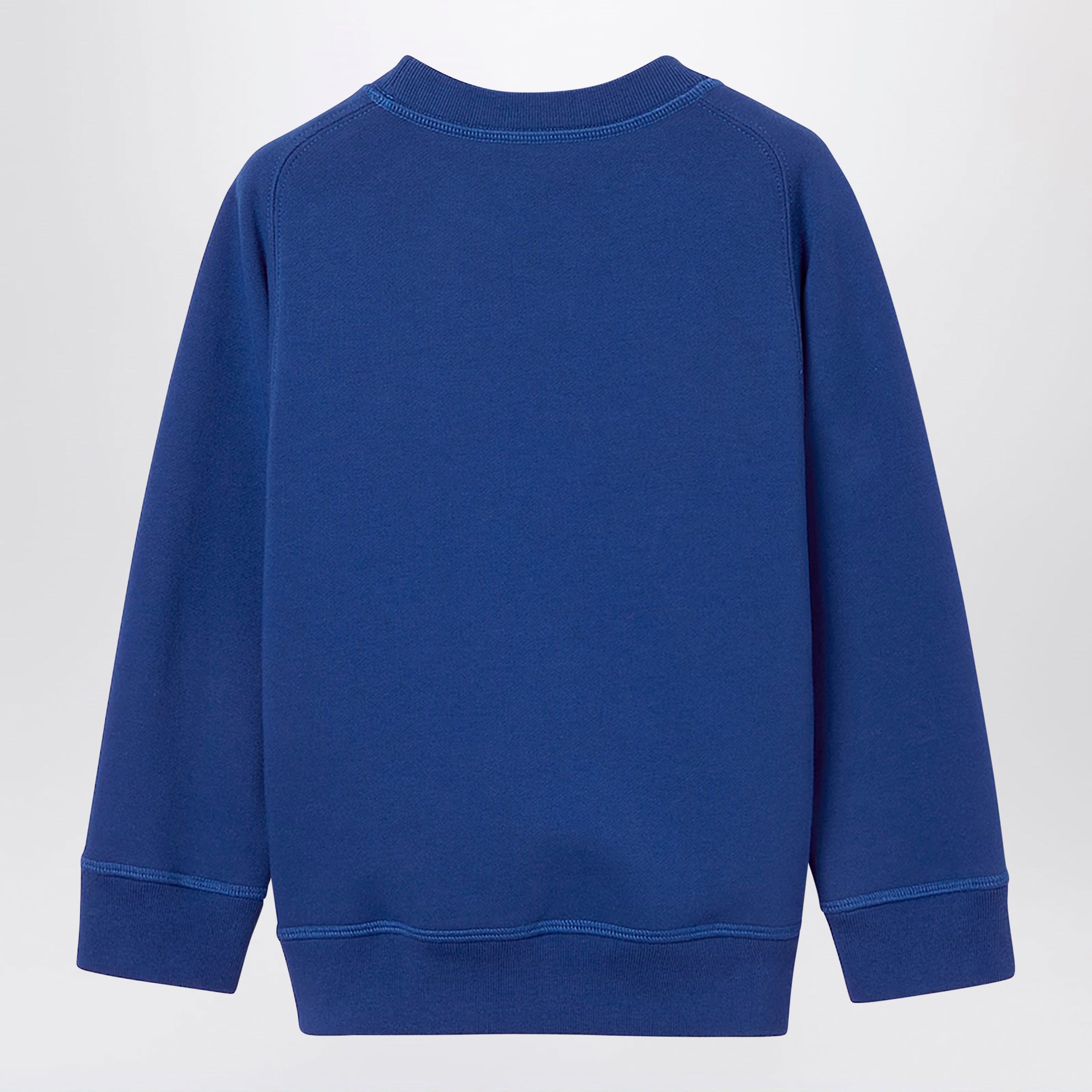 Felpa blu oltremare con stampa logo