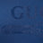Felpa blu oltremare con stampa logo
