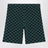 Shorts in piquet di cotone GG blu navy/verde