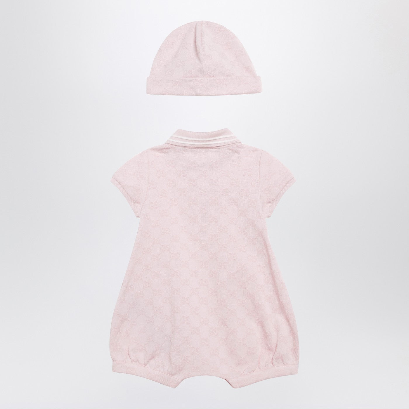 Pink GG cotton two-piece set