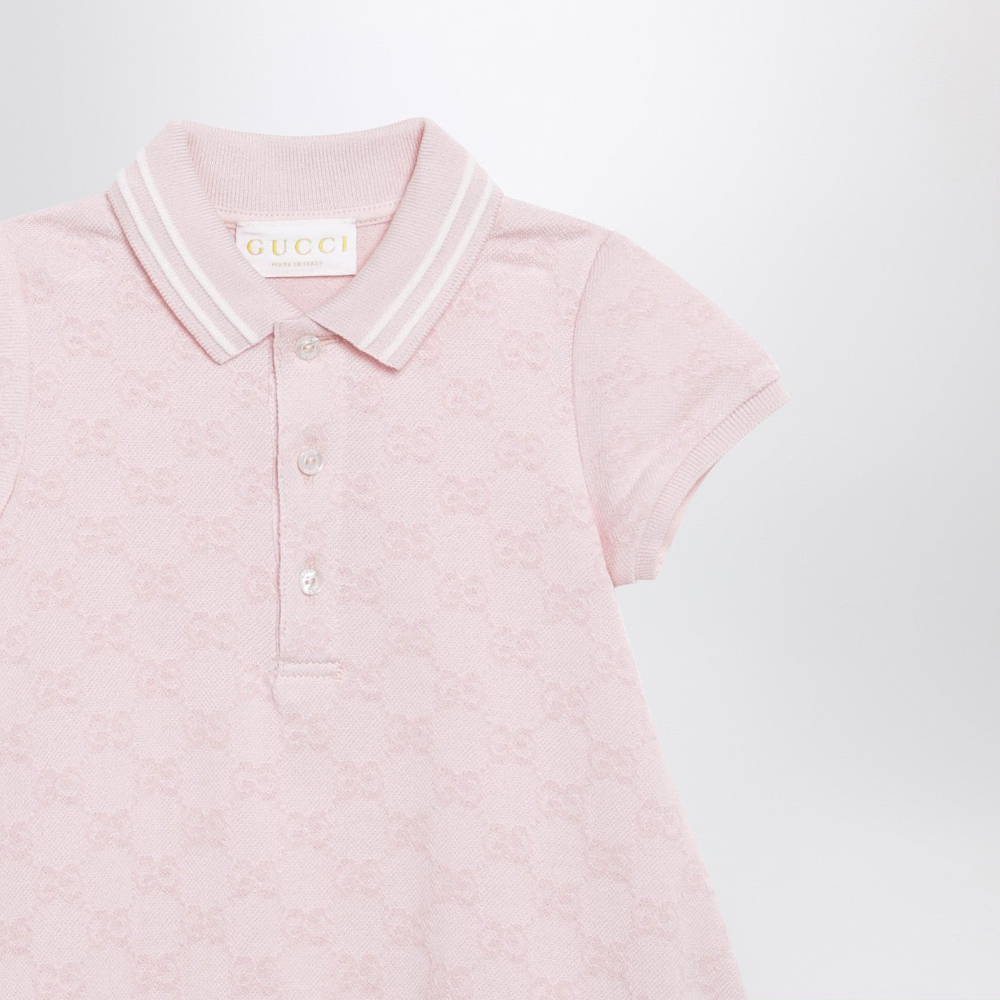 Pink GG cotton two-piece set
