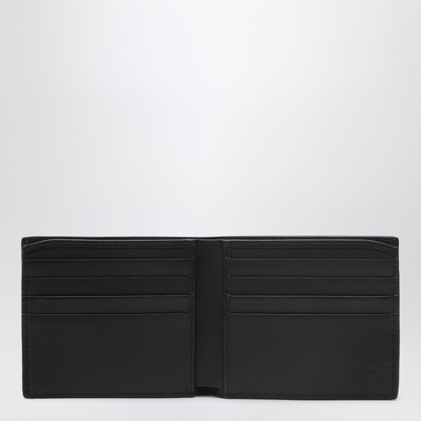 Portafoglio bi-fold GG Emblem nero