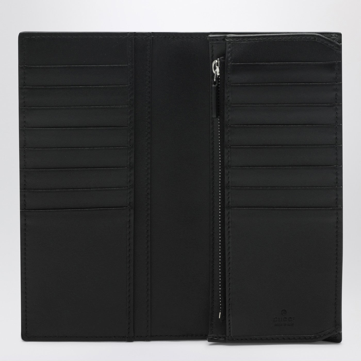 Portafoglio lungo GG Emblem nero