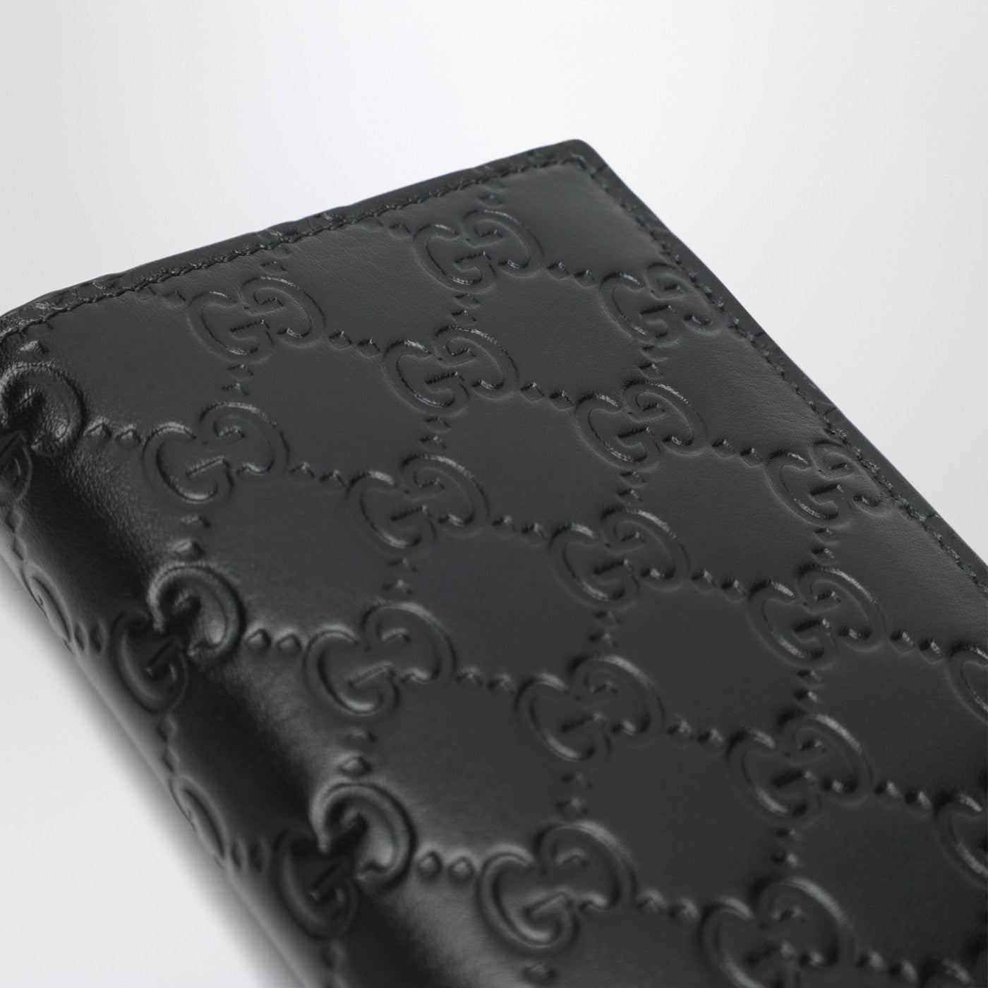 Portafoglio lungo GG Emblem nero