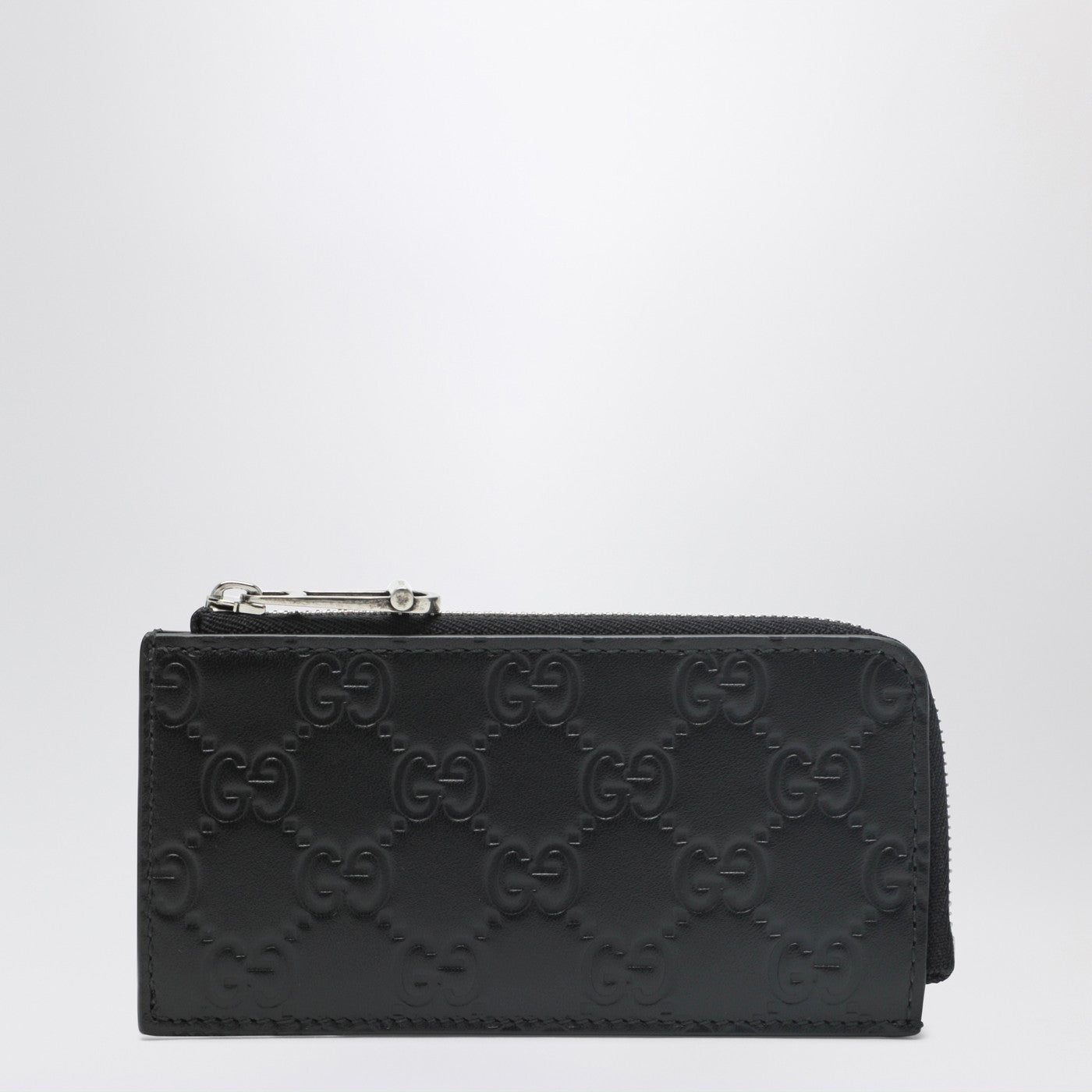 GUCCI Black GG Emblem zip card holder | TheDoubleF