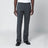 White/black mouliné fabric trousers