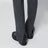 White/black mouliné fabric trousers