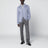 Grey wool satin trousers