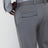 Pantalon gris en satin de laine