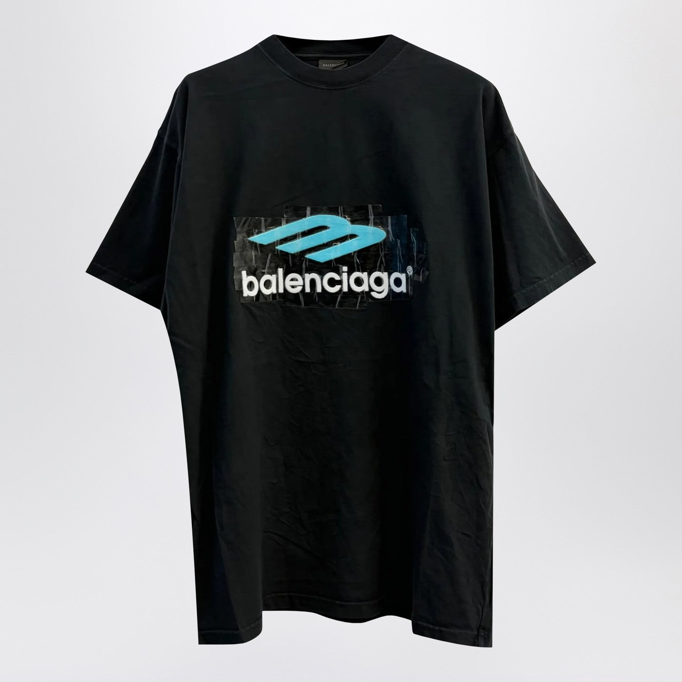 Oversized washed black 3B T-shirt