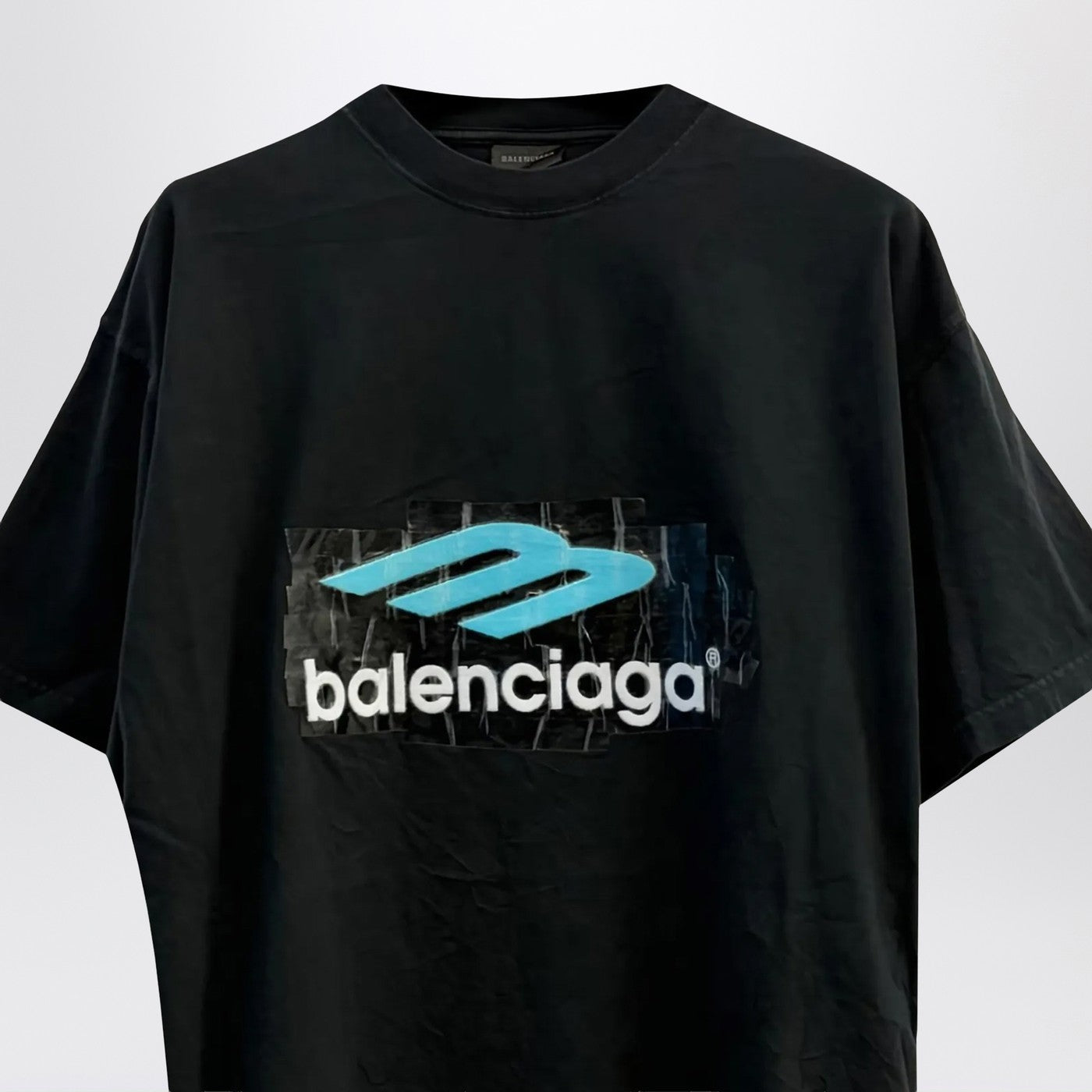 Oversized washed black 3B T-shirt