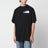 T-shirt oversize nera in cotone