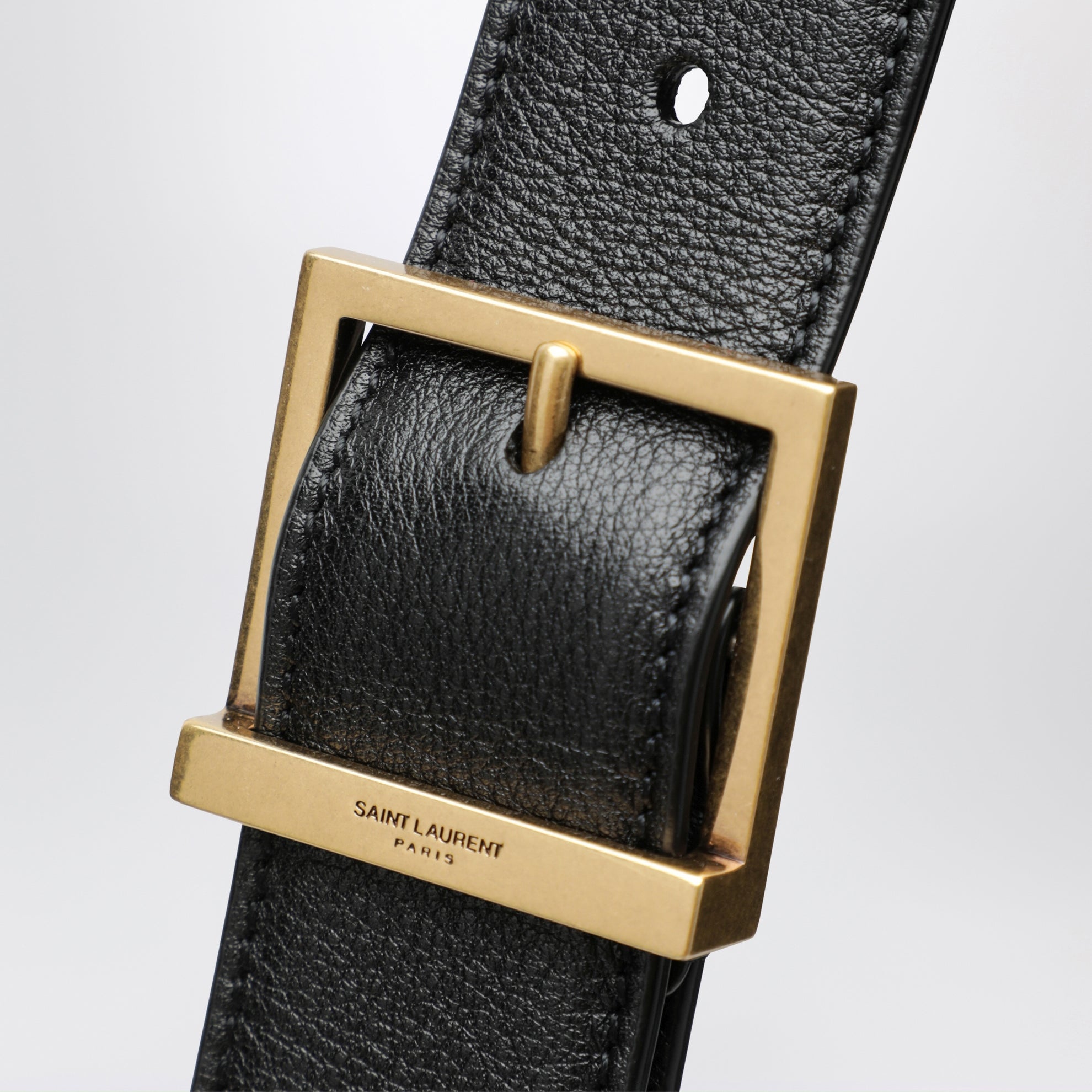 Black LE 5 À 7 Large Bag In Grained Leather