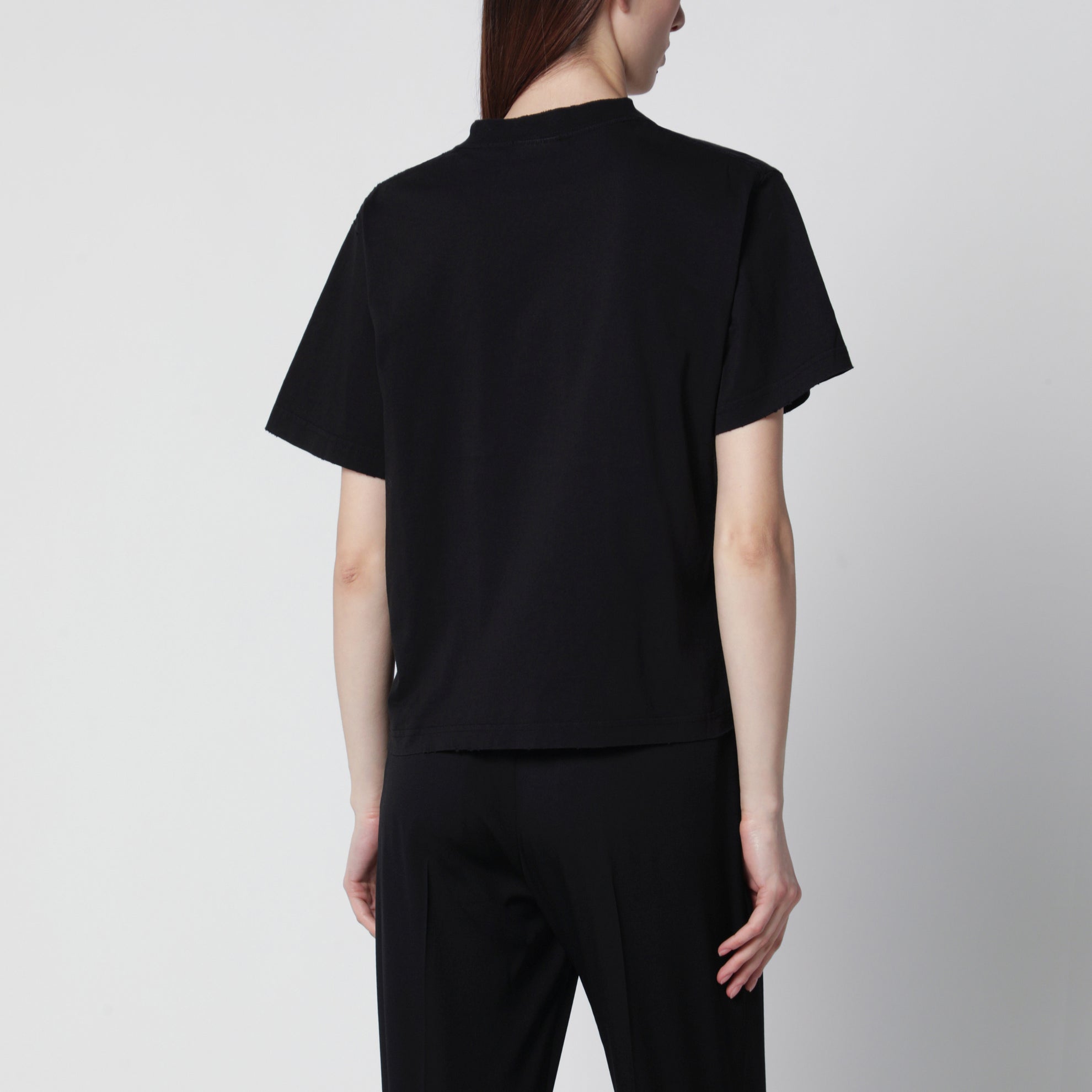 Sacré Cœur print medium-fit cotton T-shirt in black