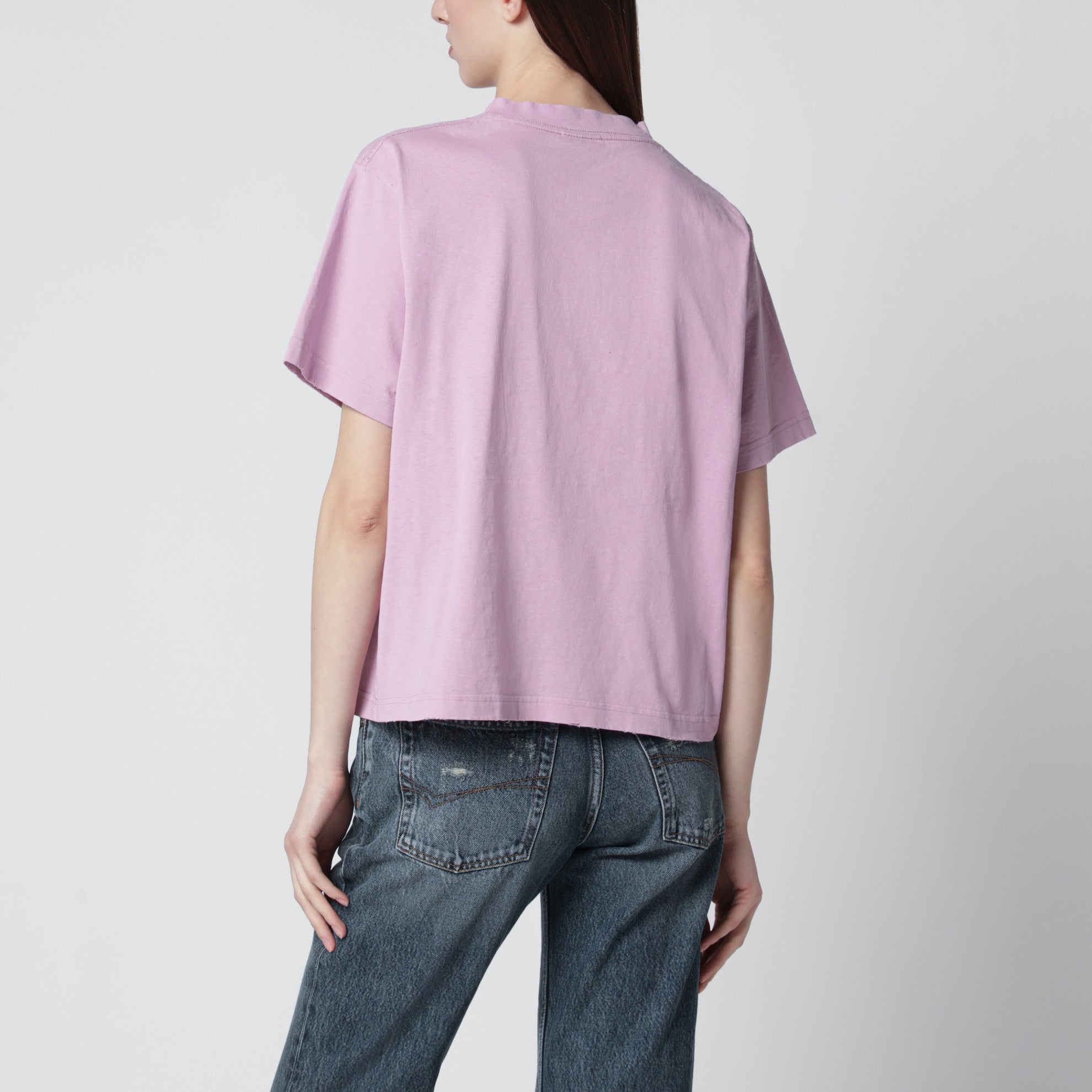 T-shirt Sacré Cœur in jersey rosa antico