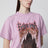 T-shirt Sacré Cœur in jersey rosa antico