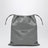 Pochette Dust Bag Shopper in pelle di agnello grigia