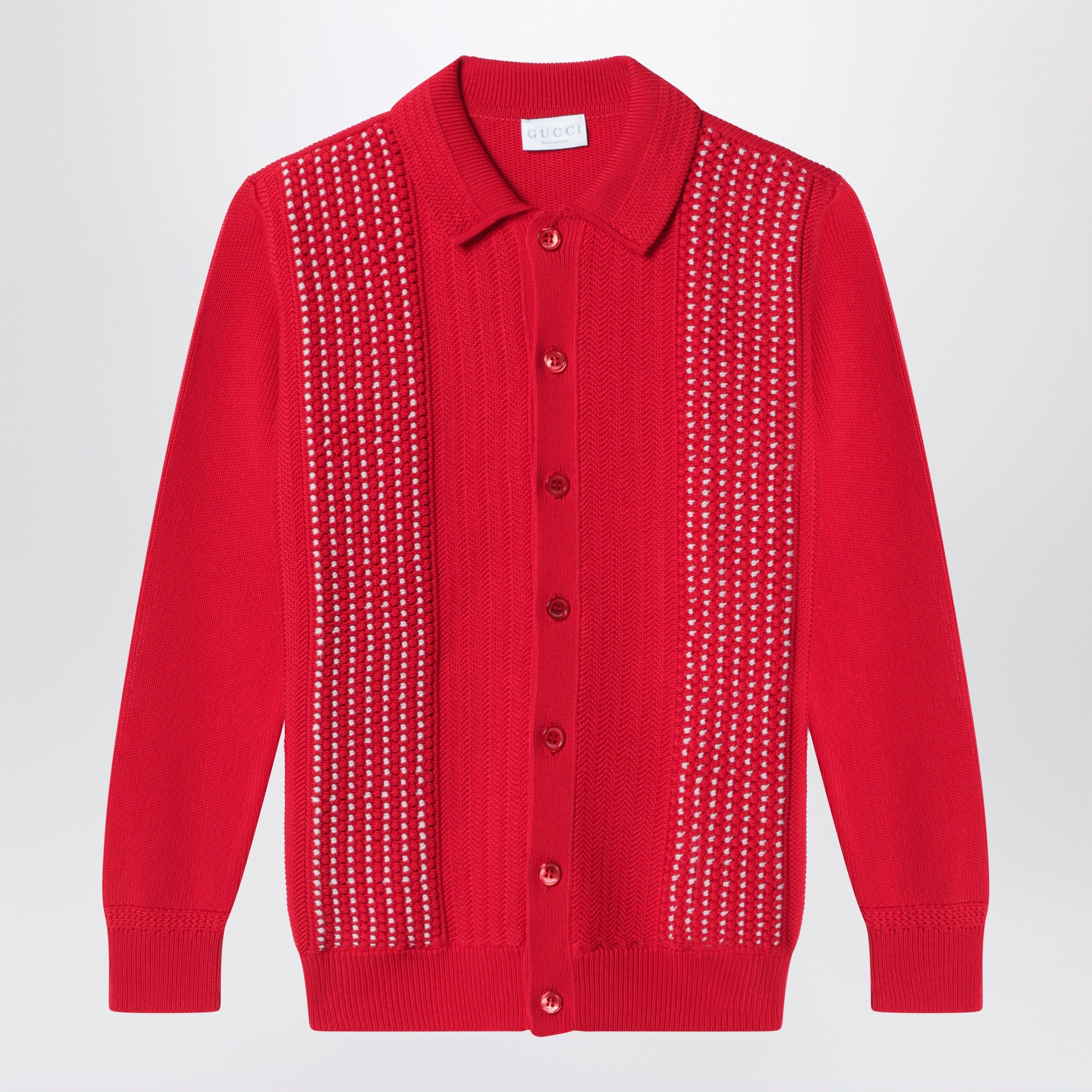 GUCCI Red cotton cardigan | TheDoubleF