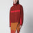 Veste rouge en coton avec col mao